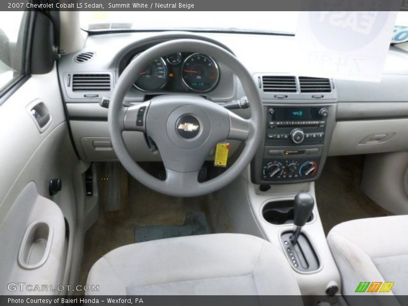 Summit White / Neutral Beige 2007 Chevrolet Cobalt LS Sedan