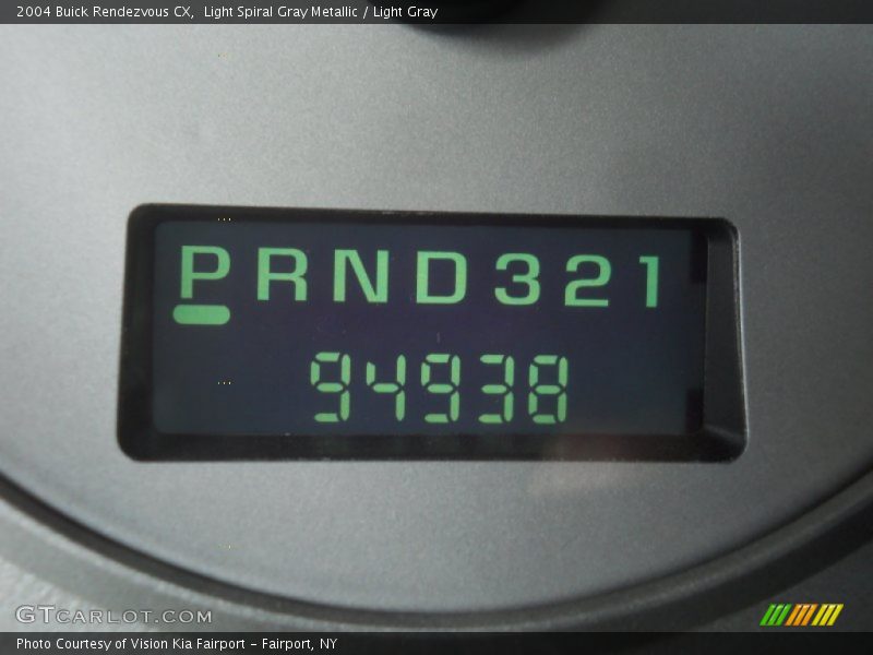 Light Spiral Gray Metallic / Light Gray 2004 Buick Rendezvous CX
