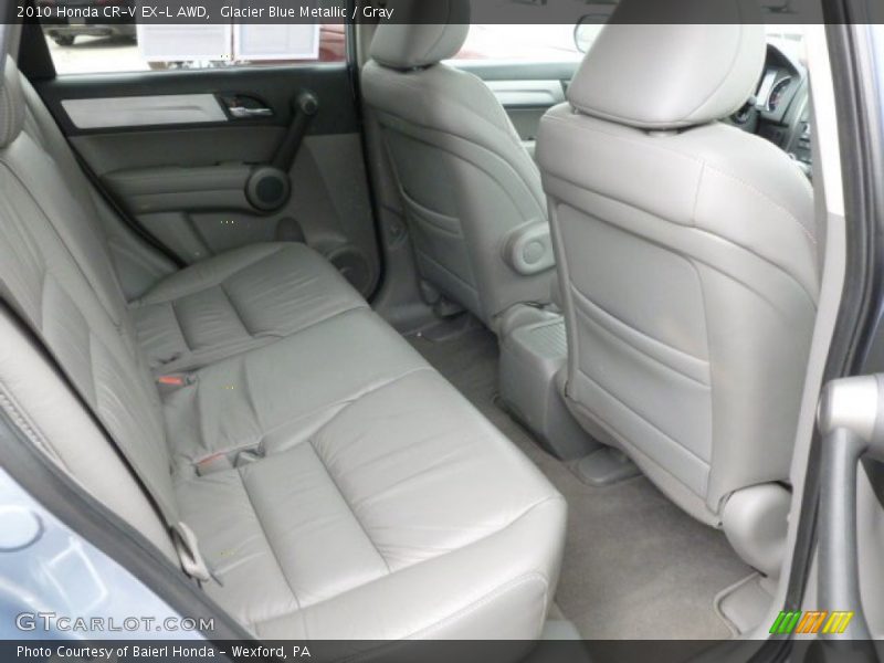 Glacier Blue Metallic / Gray 2010 Honda CR-V EX-L AWD