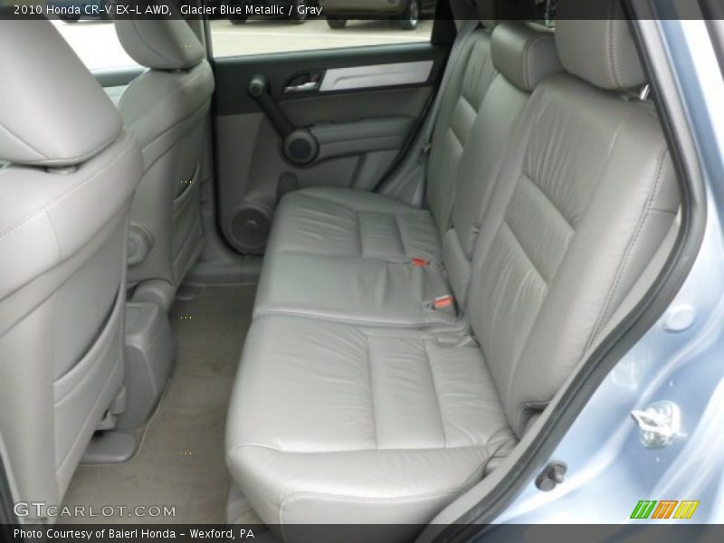 Glacier Blue Metallic / Gray 2010 Honda CR-V EX-L AWD
