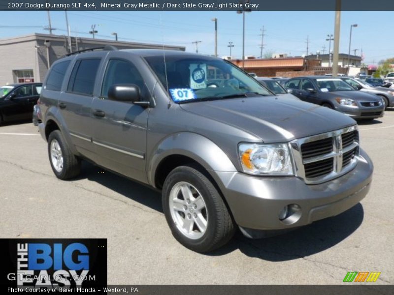 Mineral Gray Metallic / Dark Slate Gray/Light Slate Gray 2007 Dodge Durango SLT 4x4
