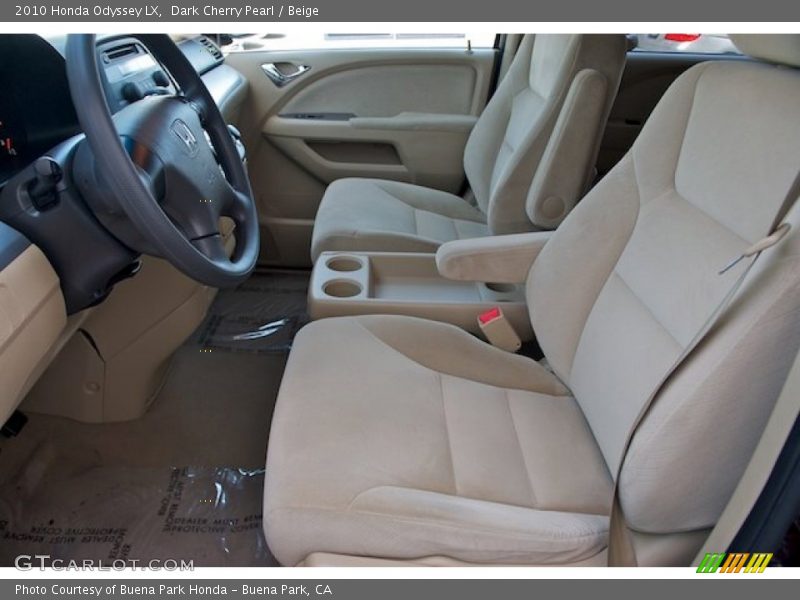 Dark Cherry Pearl / Beige 2010 Honda Odyssey LX