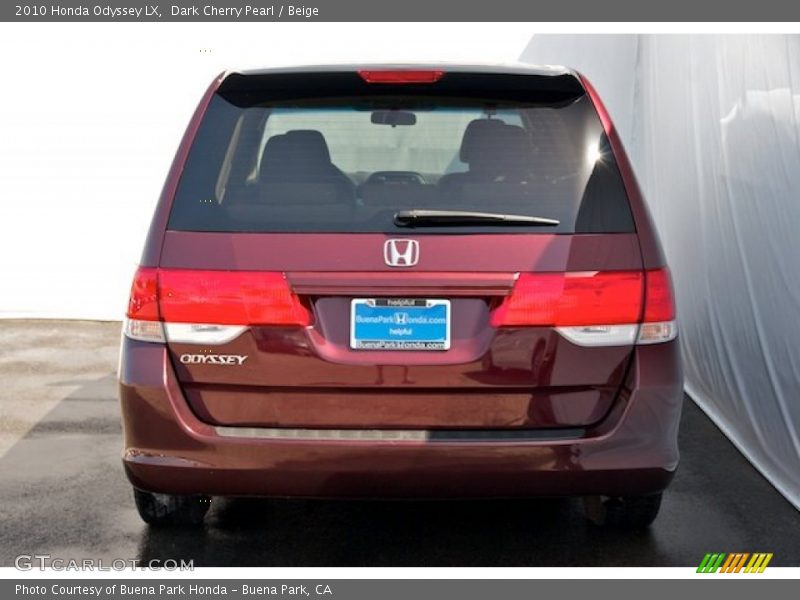 Dark Cherry Pearl / Beige 2010 Honda Odyssey LX