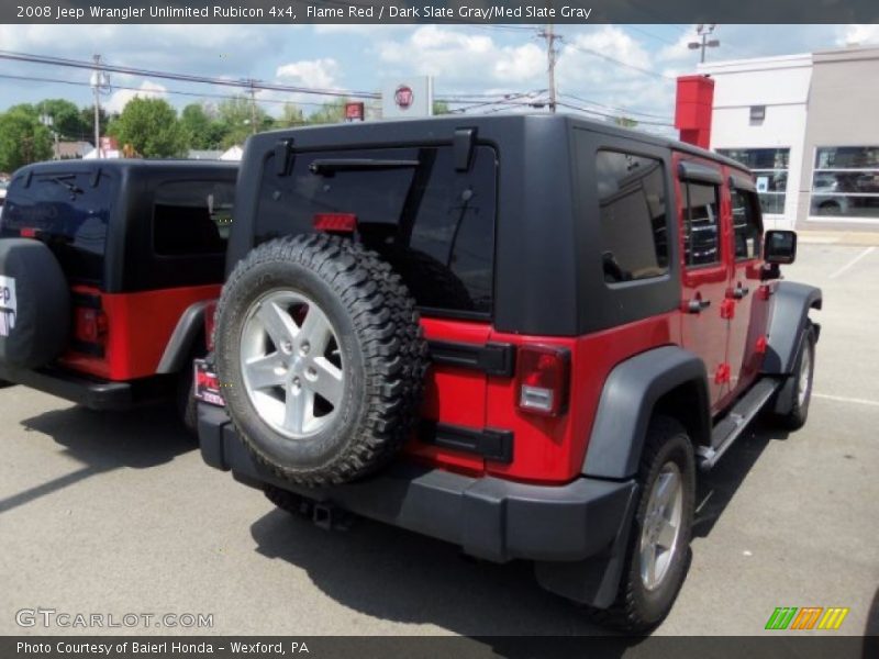 Flame Red / Dark Slate Gray/Med Slate Gray 2008 Jeep Wrangler Unlimited Rubicon 4x4