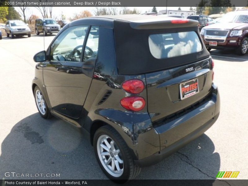 Deep Black / Design Black 2008 Smart fortwo passion cabriolet