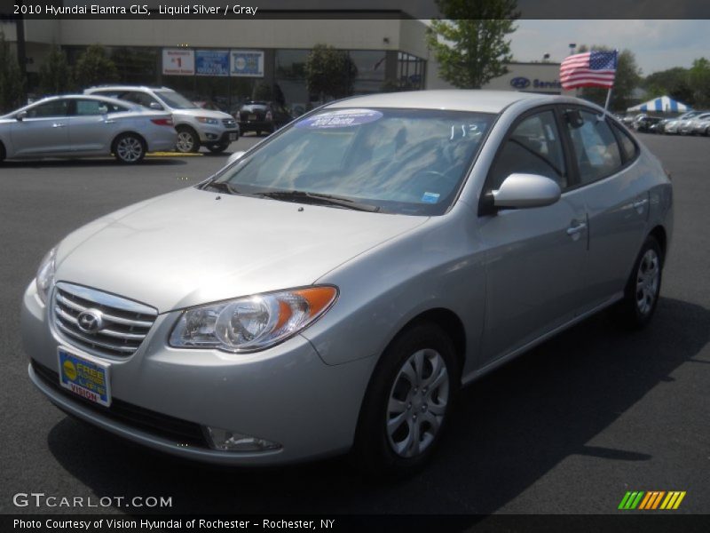 Liquid Silver / Gray 2010 Hyundai Elantra GLS