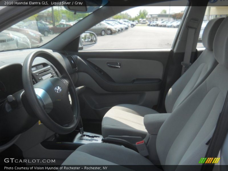 Liquid Silver / Gray 2010 Hyundai Elantra GLS