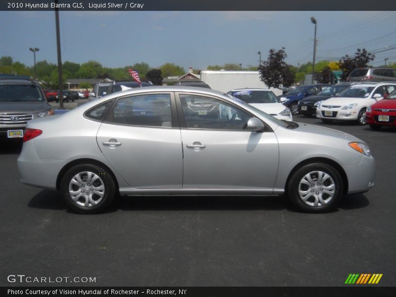 Liquid Silver / Gray 2010 Hyundai Elantra GLS