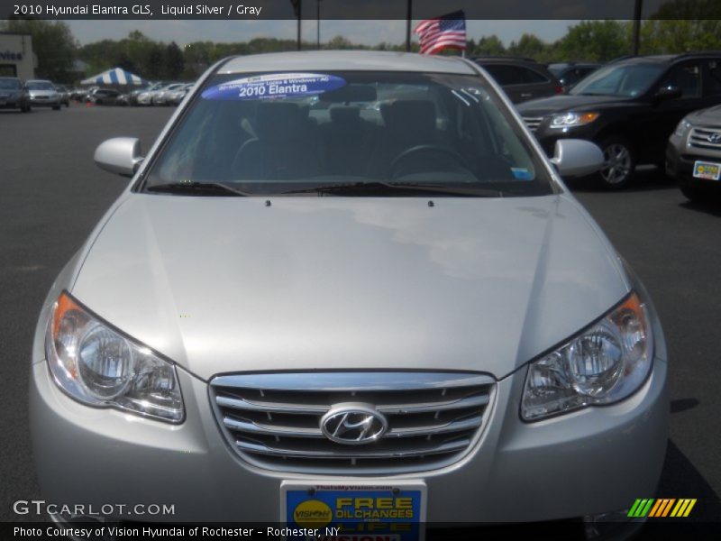 Liquid Silver / Gray 2010 Hyundai Elantra GLS