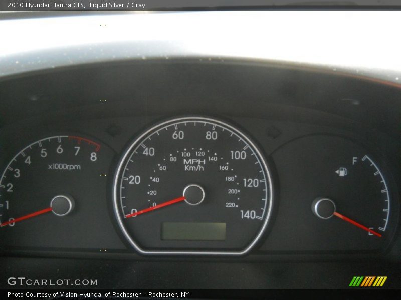 Liquid Silver / Gray 2010 Hyundai Elantra GLS