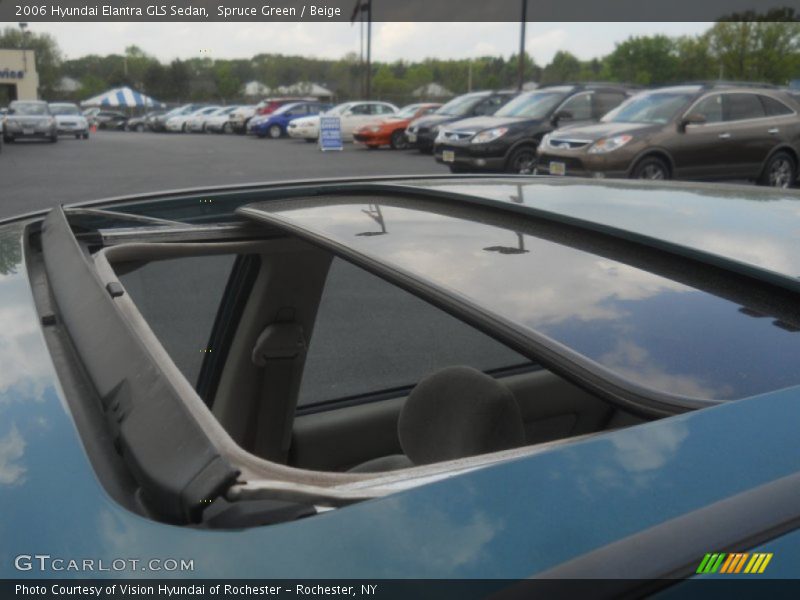 Spruce Green / Beige 2006 Hyundai Elantra GLS Sedan