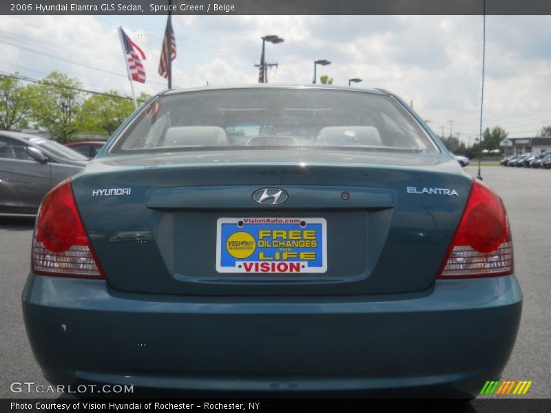 Spruce Green / Beige 2006 Hyundai Elantra GLS Sedan