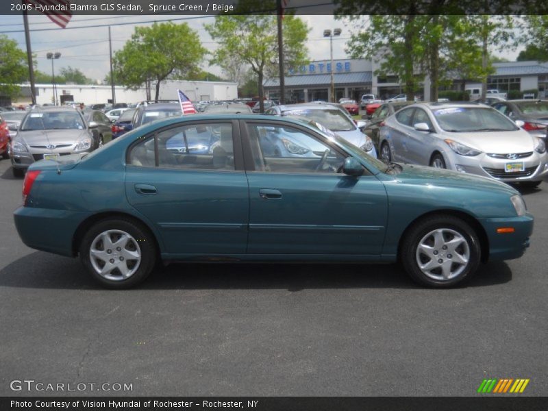 Spruce Green / Beige 2006 Hyundai Elantra GLS Sedan