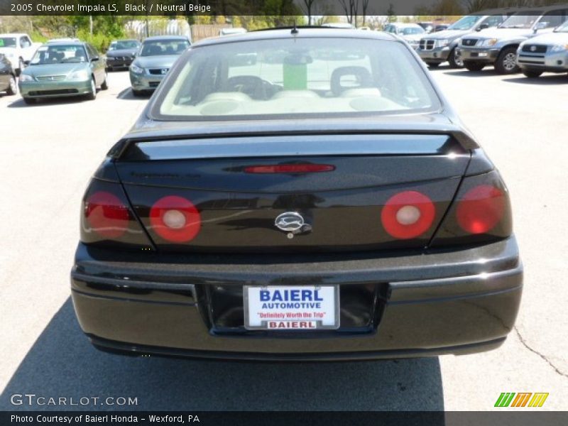 Black / Neutral Beige 2005 Chevrolet Impala LS