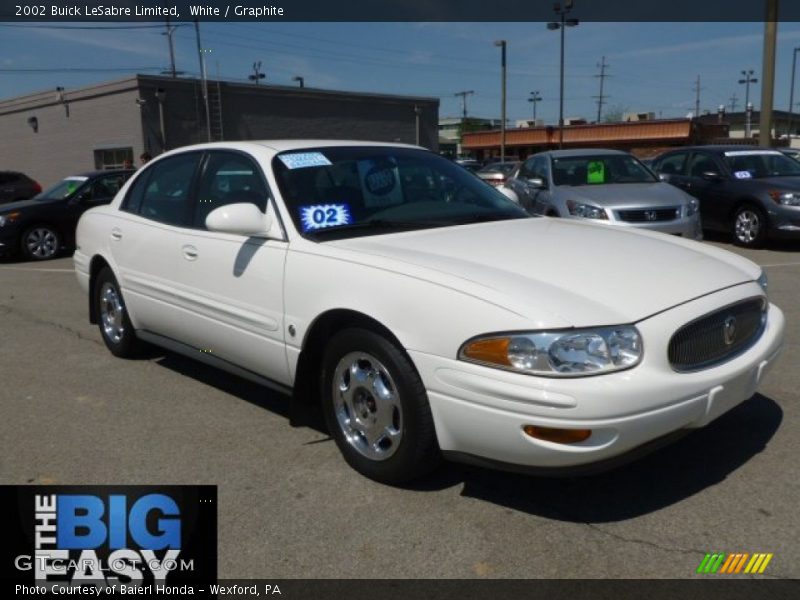 White / Graphite 2002 Buick LeSabre Limited