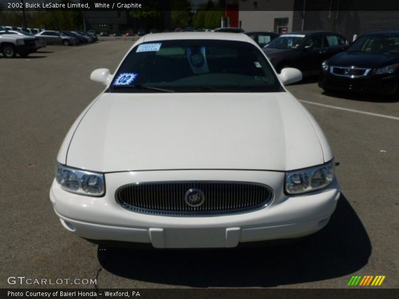 White / Graphite 2002 Buick LeSabre Limited