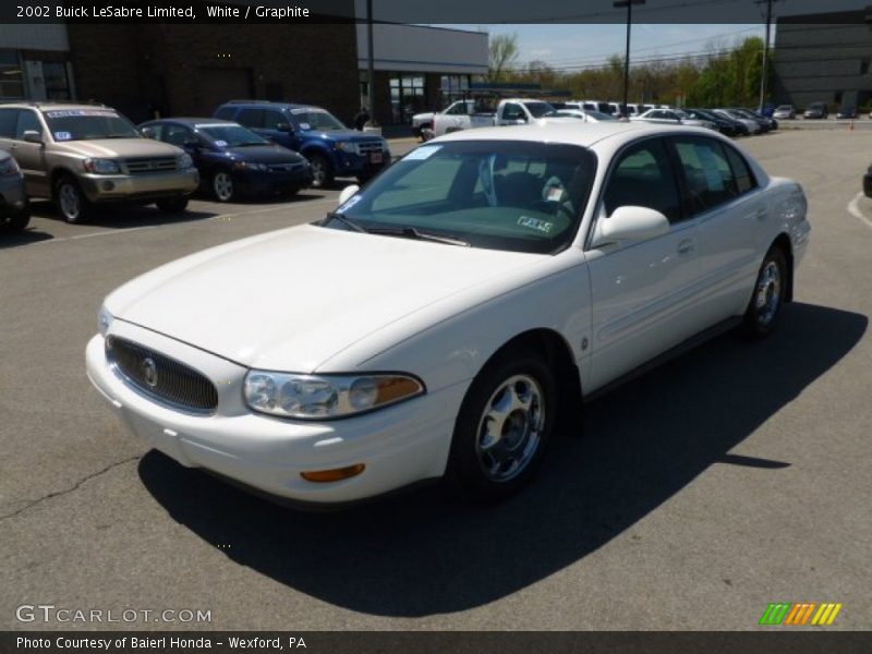 White / Graphite 2002 Buick LeSabre Limited