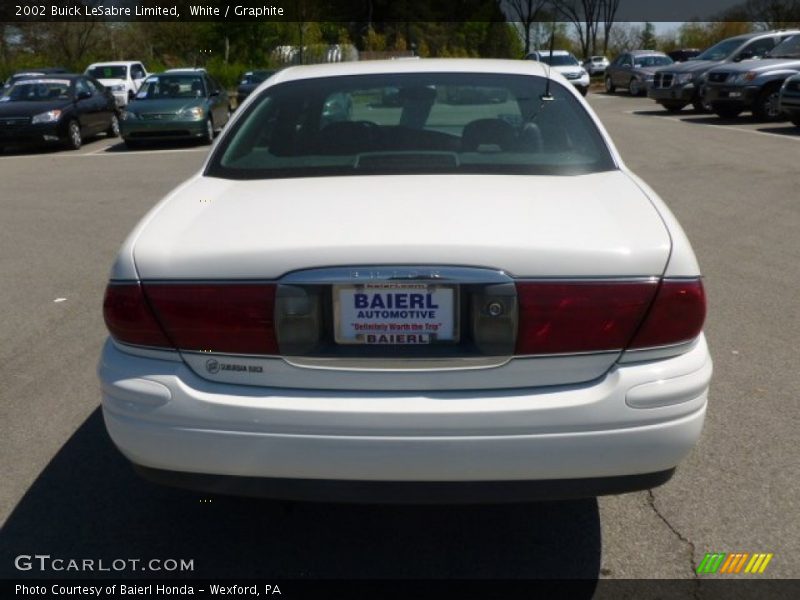White / Graphite 2002 Buick LeSabre Limited
