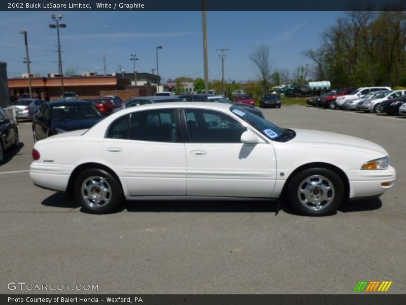 White / Graphite 2002 Buick LeSabre Limited