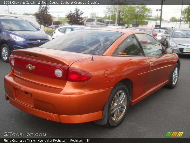 Sunburst Orange / Graphite 2004 Chevrolet Cavalier LS Sport Coupe