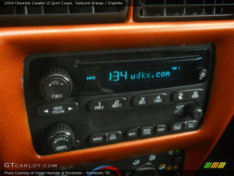 Sunburst Orange / Graphite 2004 Chevrolet Cavalier LS Sport Coupe