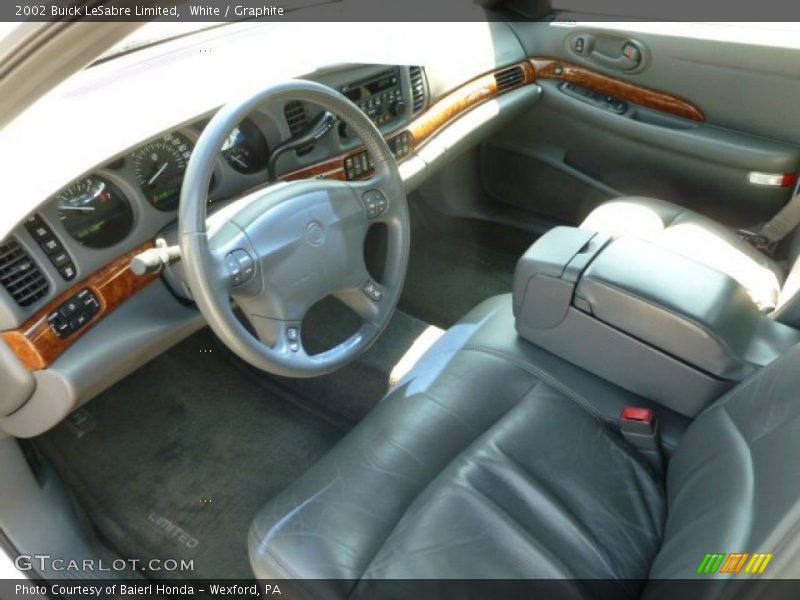 White / Graphite 2002 Buick LeSabre Limited
