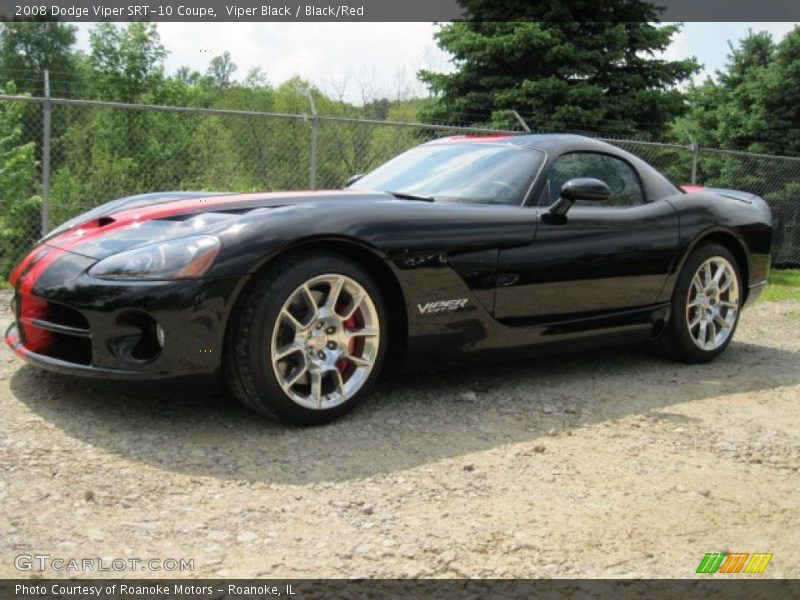 Viper Black / Black/Red 2008 Dodge Viper SRT-10 Coupe