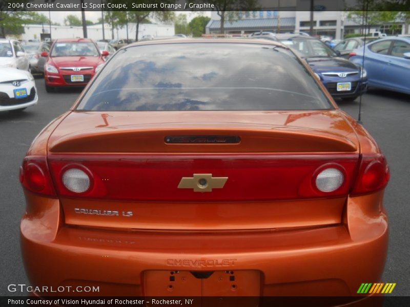 Sunburst Orange / Graphite 2004 Chevrolet Cavalier LS Sport Coupe