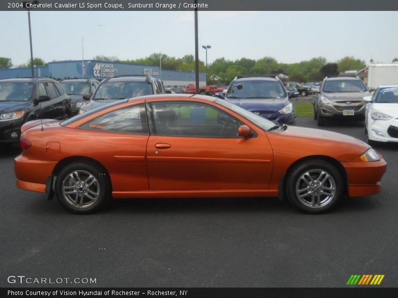 Sunburst Orange / Graphite 2004 Chevrolet Cavalier LS Sport Coupe
