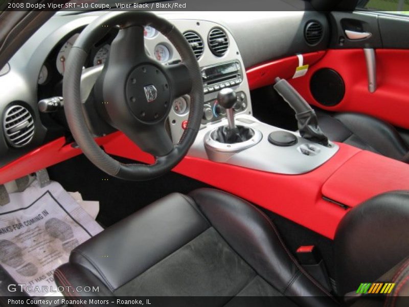  2008 Viper SRT-10 Coupe Black/Red Interior