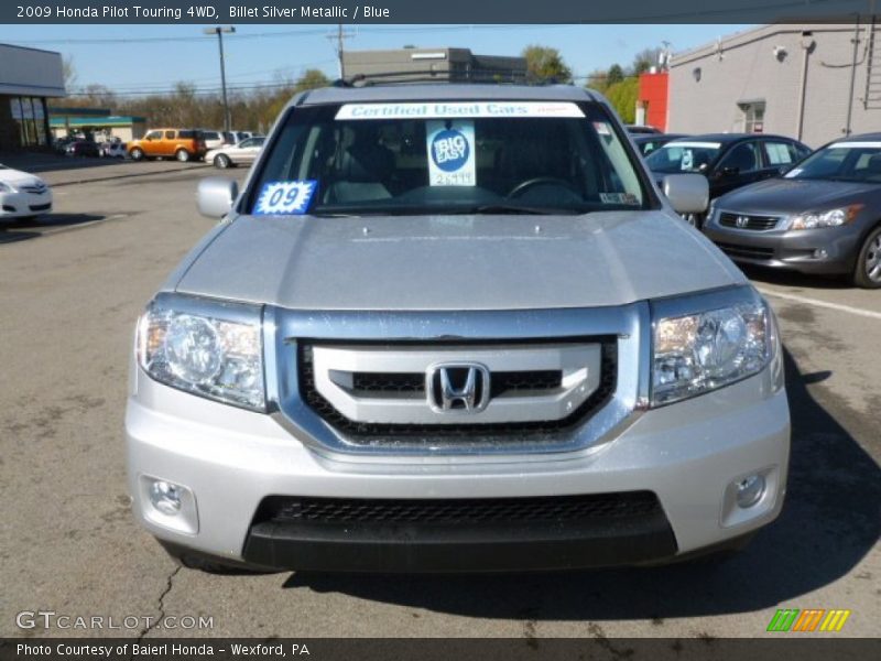 Billet Silver Metallic / Blue 2009 Honda Pilot Touring 4WD