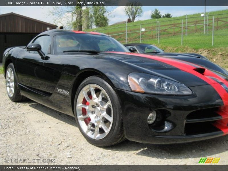 Viper Black / Black/Red 2008 Dodge Viper SRT-10 Coupe