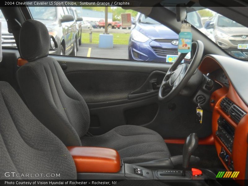 Sunburst Orange / Graphite 2004 Chevrolet Cavalier LS Sport Coupe