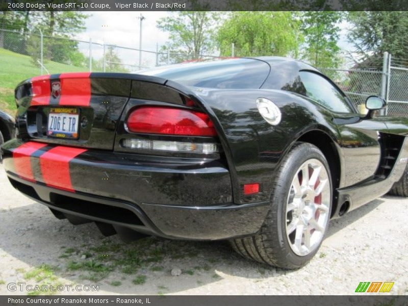 Viper Black / Black/Red 2008 Dodge Viper SRT-10 Coupe