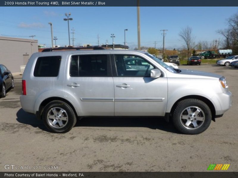 Billet Silver Metallic / Blue 2009 Honda Pilot Touring 4WD