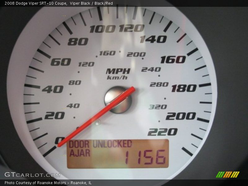 Viper Black / Black/Red 2008 Dodge Viper SRT-10 Coupe