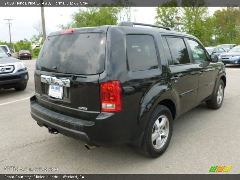 Formal Black / Gray 2009 Honda Pilot EX 4WD