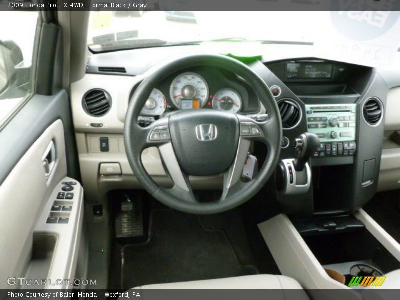 Formal Black / Gray 2009 Honda Pilot EX 4WD