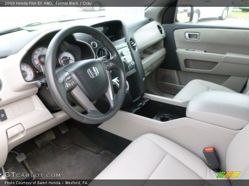 Formal Black / Gray 2009 Honda Pilot EX 4WD