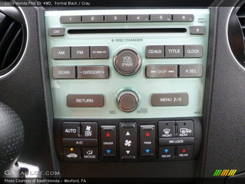 Formal Black / Gray 2009 Honda Pilot EX 4WD