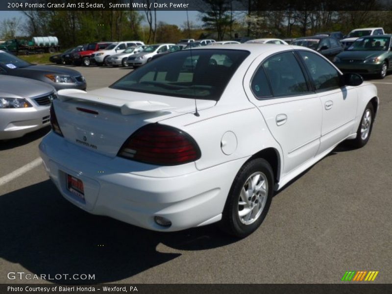 Summit White / Dark Pewter 2004 Pontiac Grand Am SE Sedan