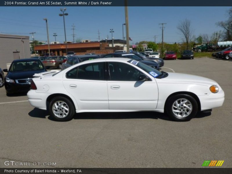 Summit White / Dark Pewter 2004 Pontiac Grand Am SE Sedan