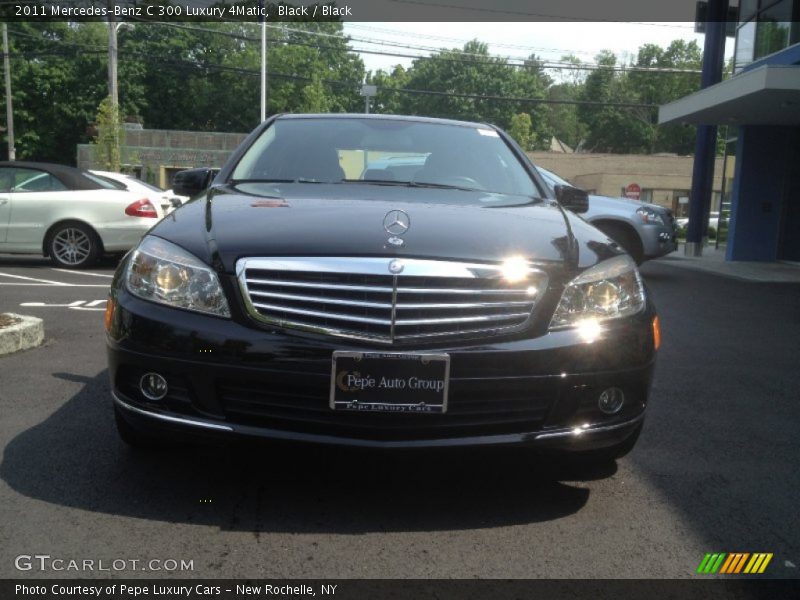 Black / Black 2011 Mercedes-Benz C 300 Luxury 4Matic