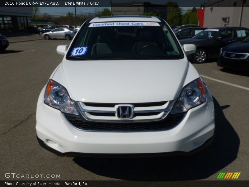 Taffeta White / Gray 2010 Honda CR-V EX-L AWD