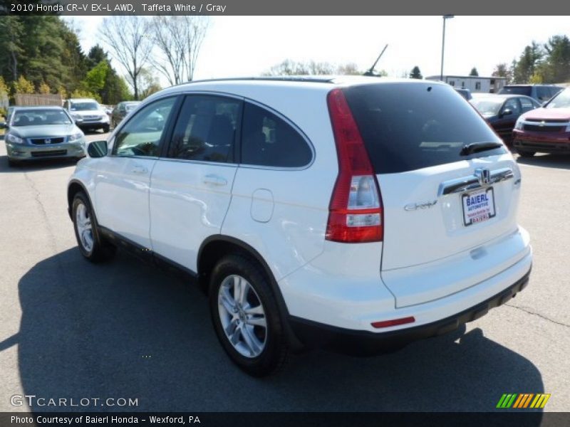Taffeta White / Gray 2010 Honda CR-V EX-L AWD