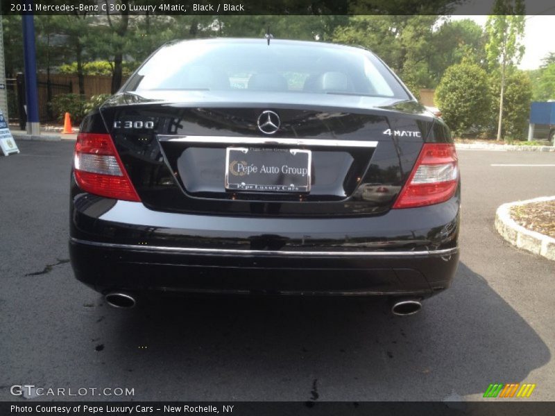 Black / Black 2011 Mercedes-Benz C 300 Luxury 4Matic