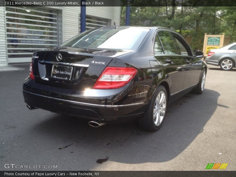 Black / Black 2011 Mercedes-Benz C 300 Luxury 4Matic