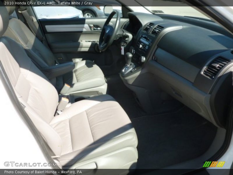 Taffeta White / Gray 2010 Honda CR-V EX-L AWD