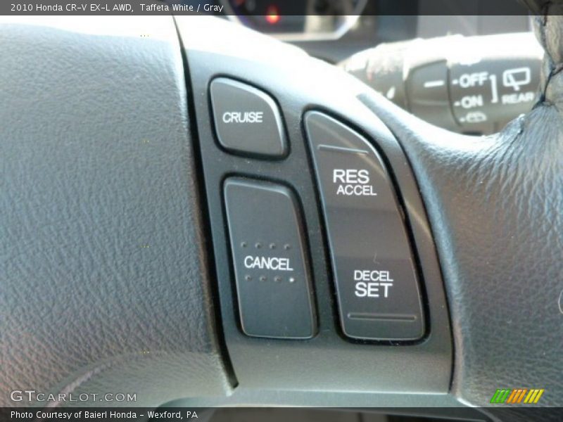 Taffeta White / Gray 2010 Honda CR-V EX-L AWD