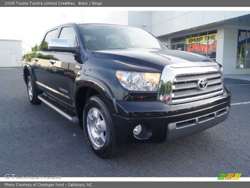 Black / Beige 2008 Toyota Tundra Limited CrewMax